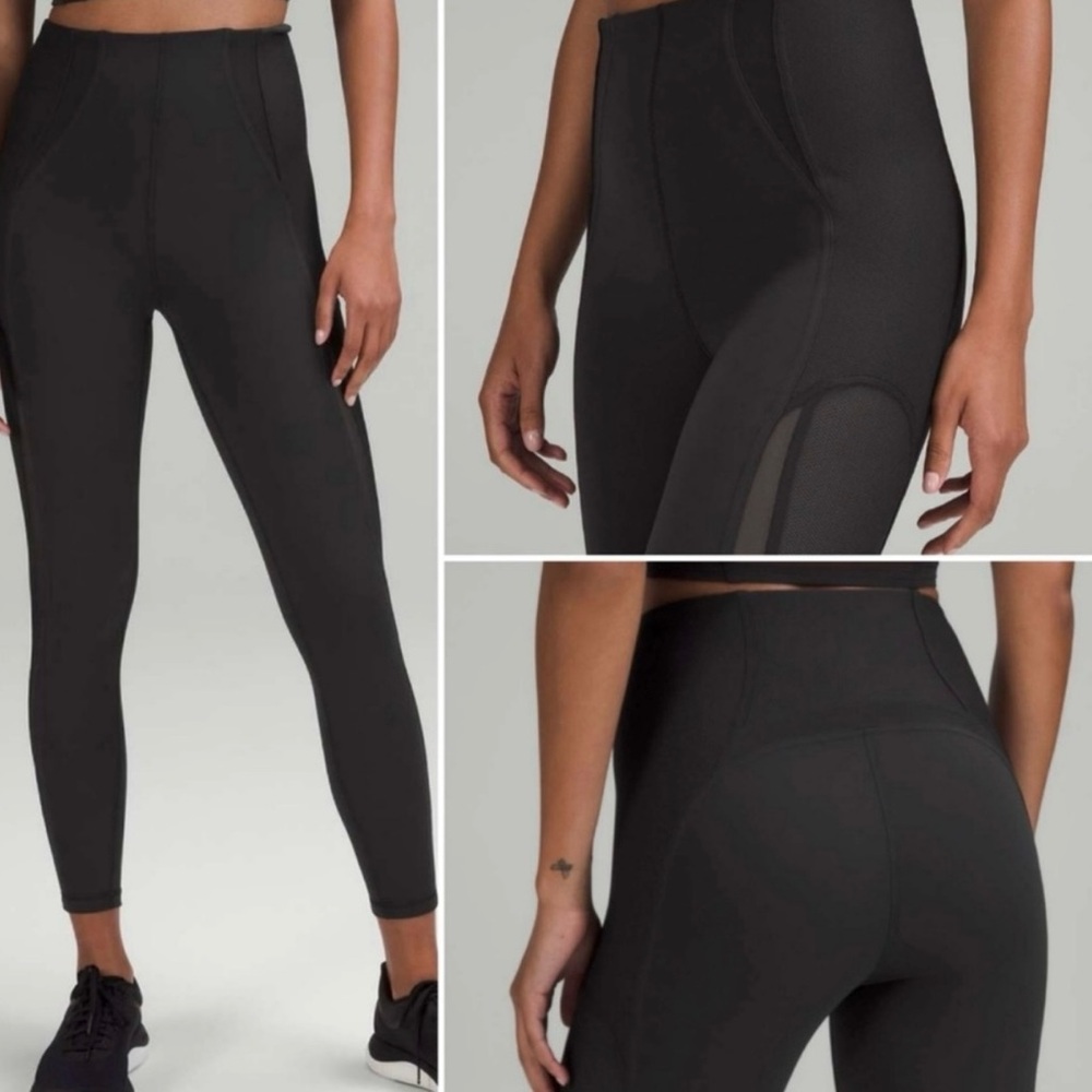 Lululemon Everlux and Mesh Super-High-Rise Training Tight 25" Black Size 4 - Picture 6 of 14